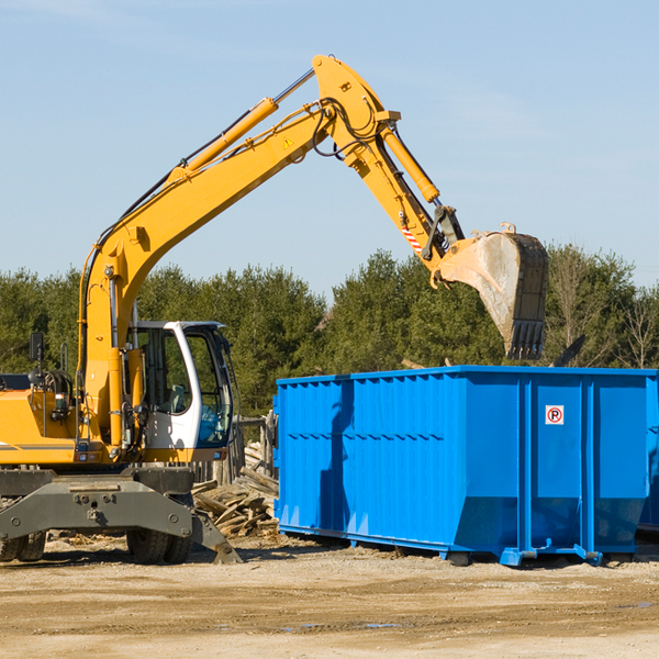 how many times can i have a residential dumpster rental emptied in McCaskill